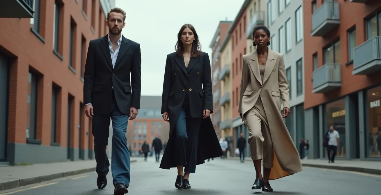 Urbaner Straßenstil zeigt deutsche Interpretation globaler Modetrends