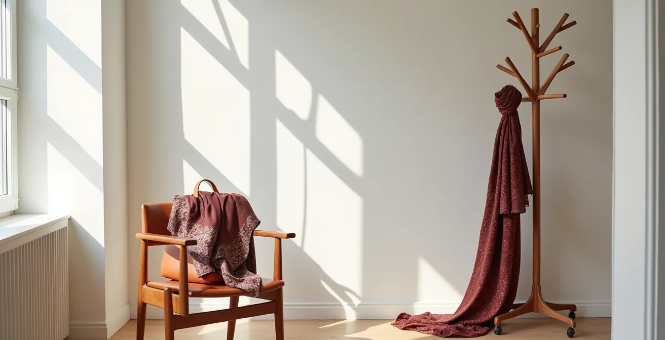 Verschiedene kreative Bindetechniken für Seidentücher demonstriert