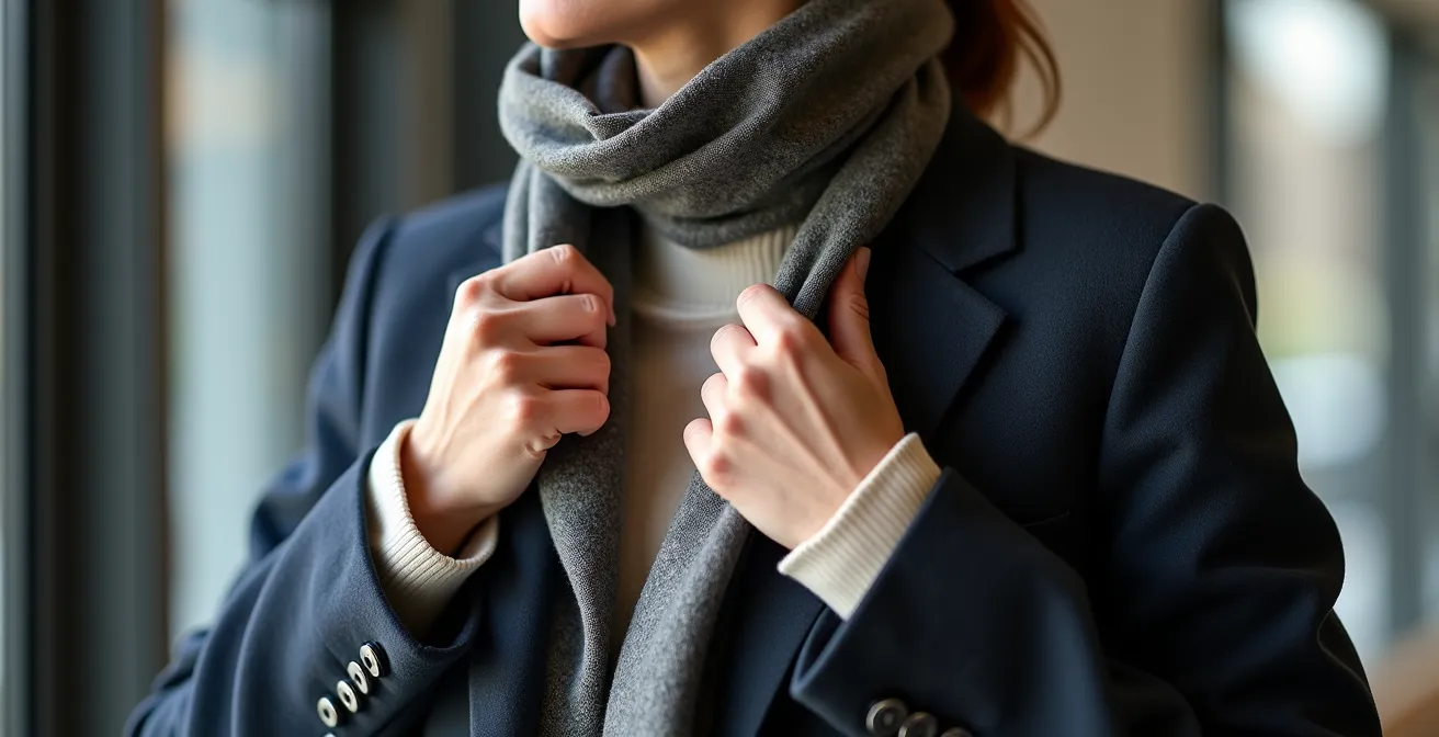 Business-Layering für den deutschen Winter mit mehreren eleganten Schichten